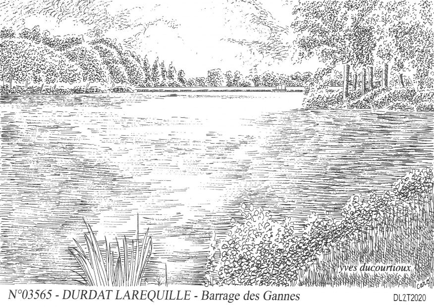 N 03565 - DURDAT LAREQUILLE - barrage de gannes